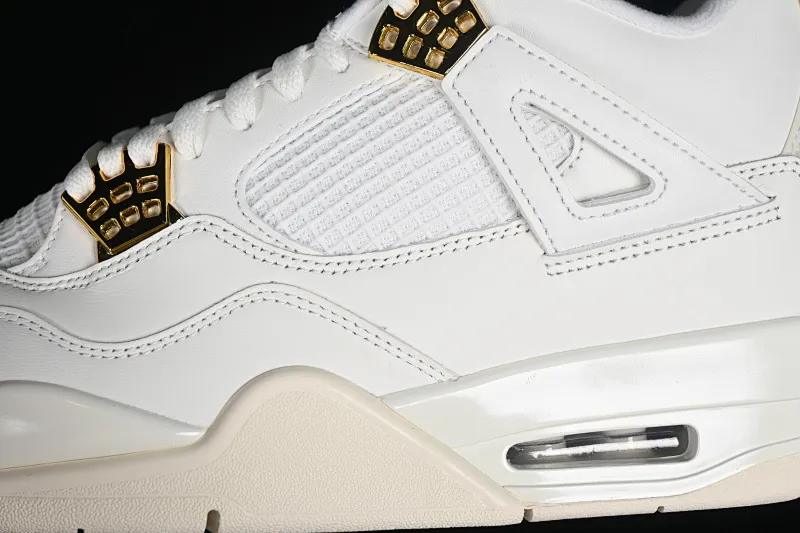 All categories Air Jordan Jordan series basketball shoes Air Jordan 4 GX foreign trade version Air Jordan 4 Retro "Metallic Gold" AJ4 Joe 4 meters white gold AQ9129-170